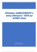 INC4802 Assignment 1 2024 (897427) - DUE 24 April 2024
