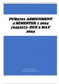 PUB3701 Assignment 4 Semester 1 2024 (643227)- DUE 2 May 2024