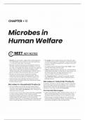 microbes in human welfare  summary notes  + mastering multiple choice questions + NCERT exemplar question + statement based questions + matching type questions  + assertion and reasons  all in one with brief explanation