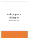 Samenvatting Klassenmanagement -  pedagogiek en didactiek PABO  jaar 1 semester 2