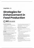 Strategies for Enhancement in Food Production  summary notes  + mastering multiple choice questions + NCERT exemplar question + statement based questions + matching type questions  + assertion and reasons  all in one with brief explanation