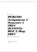 PUB3701 Assignment 4 Semester 1 2024 &lpar;643227&rpar;- DUE 2 May 2024