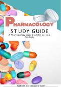 PHARMACOLOGY STUDY GUIDE 2024