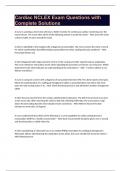 Cardiac NCLEX Exam Questions with Complete Solutions