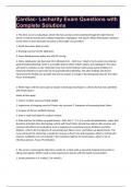 Cardiac- Lacharity Exam Questions with Complete Solutions