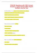 CON 091 Questions with 100&percnt; Correct Answers &vert; Latest Version 2024 &vert; Expert Verified &vert; Ace the Test