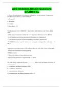 ACE Inhibitors NCLEX Questions  GRADED A&plus;