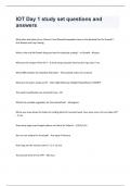 IOT Day 1 study set questions and answers