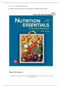 Test Bank for Nutrition Essentials&colon; A Personal Approach 3rd Edition by Wendy Schiff