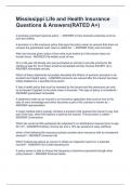 Mississippi Life and Health Insurance Questions & Answers&lpar;RATED A&plus;&rpar;