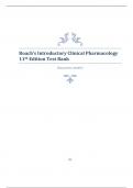 Roach&rsquo;s Introductory Clinical Pharmacology  11th Edition Test Bank