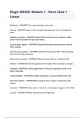 Regis NU650&lowbar; Module 1 - Derm Quiz 1 Latest