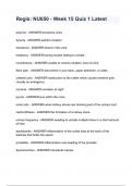 Regis&lowbar; NU650 - Week 15 Quiz 1 Latest