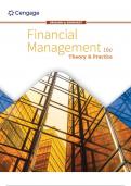 Solution Manual & Test Bank for Financial Management  Theory & Practice 16th Edition by Eugene F.  Brigham
