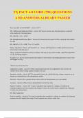 TX PACT 4-8 CORE &lpar;790&rpar; QUESTIONS AND ANSWERS ALREADY PASSED