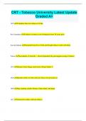 CRT - Tobacco University Latest Update  Graded A&plus;