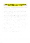 skills and techniques USAHS Midterm Exam with Verified solutions&vert; Rated A&plus;