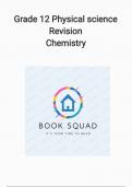 Grade 12 Physical Sciences chemistry revision