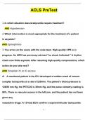 ACLS PreTest Exam Questions and Answers Latest (2024 / 2025) (Verified Answers by Expert)