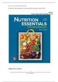 Test Bank for Nutrition Essentials: A Personal Approach 3rd Edition by Wendy Schiff