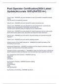 Pool Operator Certification&lpar;2024 Latest Update&rpar;Accurate 100&percnt;&lpar;RATED A&plus;&rpar;