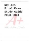 NUR-631 Final Exam Study Guide 2023
