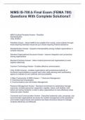 NIMS IS-700&period;b Final Exam &lpar;FEMA 700&rpar; Questions With Complete Solutions&excl;&excl;