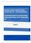 NR602-Final Questions and Answers  Chapter 40 - GI Disorders 