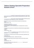 Tableau Desktop Specialist Preparation Quizzes & Ans!!