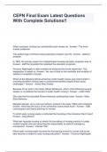 CEPN Final Exam Latest Questions With Complete Solutions&excl;&excl;