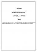 550&period;420 INTRO TO PROBABILITY MIDTERM 1 SPRING 2024 PRAC QNS&period;