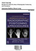 Test Bank: Merrill's Atlas of Radiographic Positioning and Procedures, 15th Edition by Rollins - Chapters 1-30 | Rationals Included