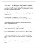 State exam 2 OH Questions with Complete Solutions