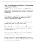 Federal Nursing Home Administrator Exam questions with complete solutions&period;