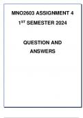 MNO2603 Assignment 4 semester 1 2024