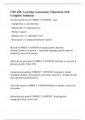 CDS 450&colon; Learning Assessment 2 Questions with Complete Solutions