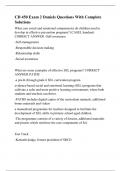 CD 450 Exam 2 Daniels Questions With Complete Solutions
