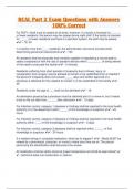 RCAL Part 2 Exam Questions with Answers 100&percnt; Correct 