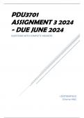 PDU3701 Assignment 3 2024 - DUE JUNE 2024