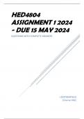 HED4804 Assignment 1 2024 - DUE 15 May 2024