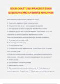 GOLD COAST 2024 PRACTICE EXAM QUESTIONS AND ANSWERS 100% PASS