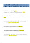 AlcoholEdu Exam Questions and Answers&comma; Latest Updated 2024&sol;2025 &lpar;100&percnt; Verified Solutions&rpar;