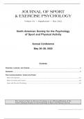 JOURNAL OF SPORT & EXERCISE PSYCHOLOGY