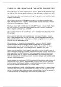 CHEM 101 LAB I BONDING & CHEMICAL PROPERTIES