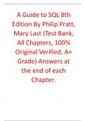 Test Bank For A Second Course in Statistics Regression Analysis 7th Edition By  William Sincich &lpar;All Chapters&comma; 100&percnt; Original Verified&comma; A&plus; Grade&rpar;