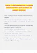 Chapter 2 - Business Finances - California Contractor License Exam Questions and Answers 100% Pass