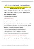 ATI Community Health Proctored Exam