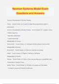 Betty Neuman's Systems Bundled Exams Questions and Answers 100% Verified and Updated | Graded A+