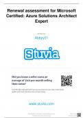 Renewal assessment for Microsoft Certified&colon; Azure Solutions Architect Expert