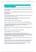 WestCoast EMT Final Study Guide Exam With  Complete Solutions
